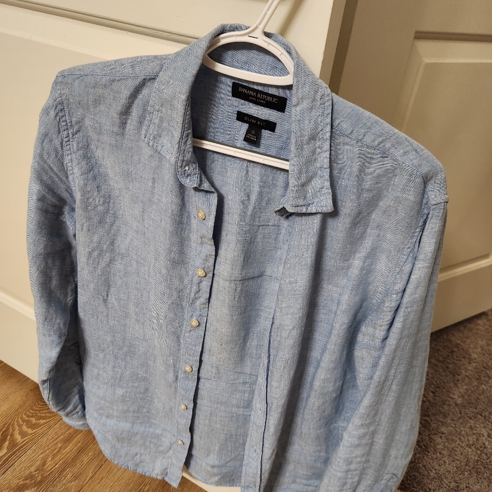 Banana Republic Slim Fit Linen Shirt